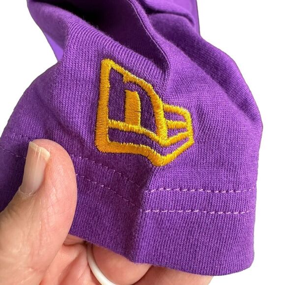 Los Angeles LA Lakers NBA New Era Crew Neck Purple SS Tee Shirt Mens L NE97099M - Picture 3 of 10